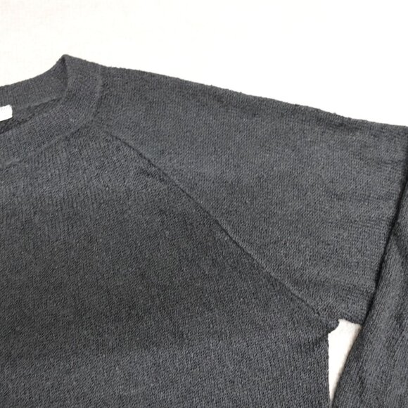 French French Rags Womens Sweater 2 Black Pullover Raglan Made in USA - Picture 3 of 11